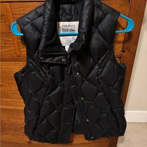 Eddie Bauer Black Quilted Vest